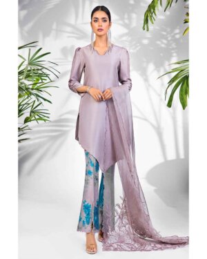 Stone Grey Rawsilk suit