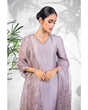 Stone Grey Rawsilk suit
