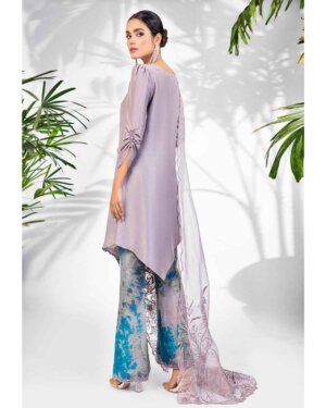 Stone Grey Rawsilk suit