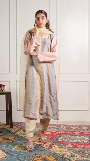 Stripe Kurta and Trouser set