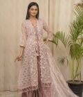 ZUMRA - Vintage Mauve Long Dress - 4 PCS