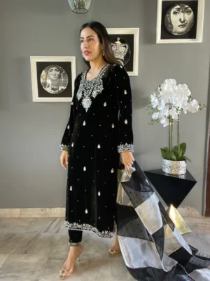 ELLA SHIRT WITH PANTS & DUPATTA AA-00612