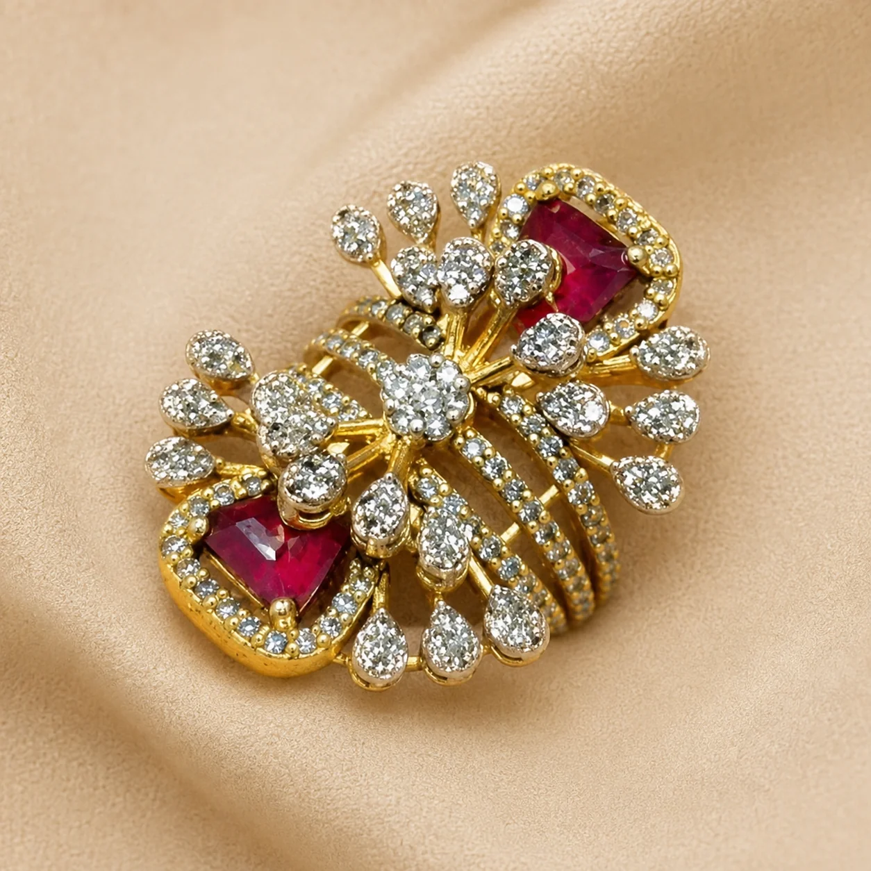 Ruby Firework Statement Ring – JBB1030RG - Image 2
