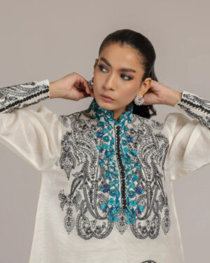 Soha Monochrome - Peacock Top