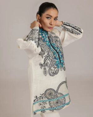 Soha Monochrome - Peacock Top